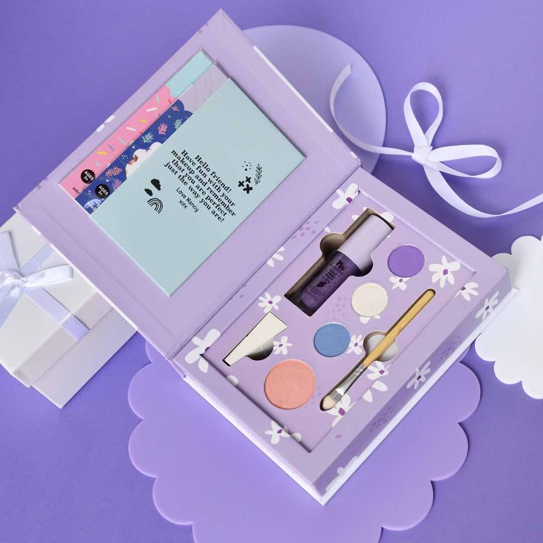 No Nasties Kids - Nancy Kids Natural Pressed Powder Purple Makeup Palette Kit
