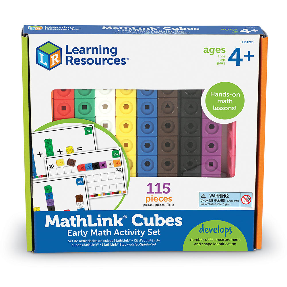 Learning Resources - Mathlink Cubes Early Math Activity Set
