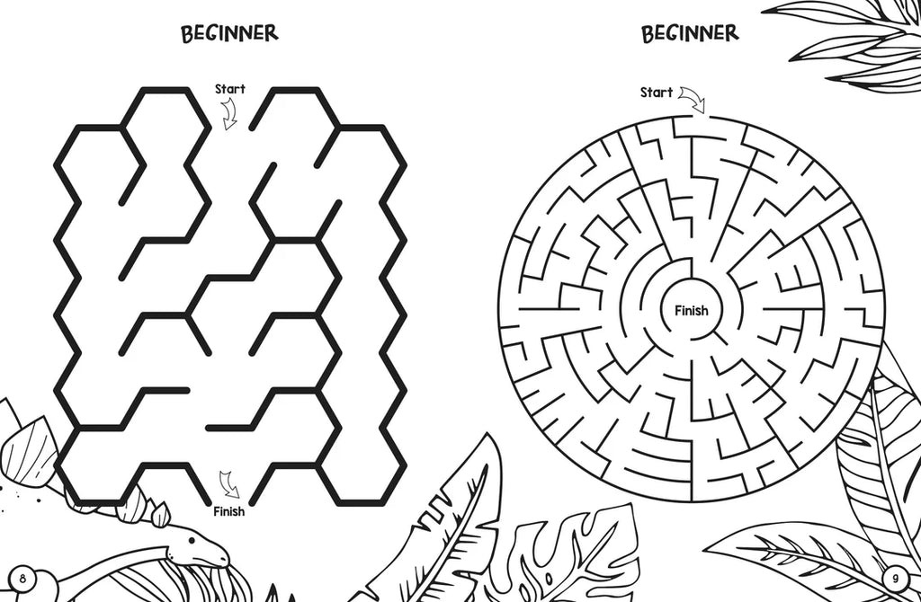 Book | Colouring and Mazes - Dinosaurs