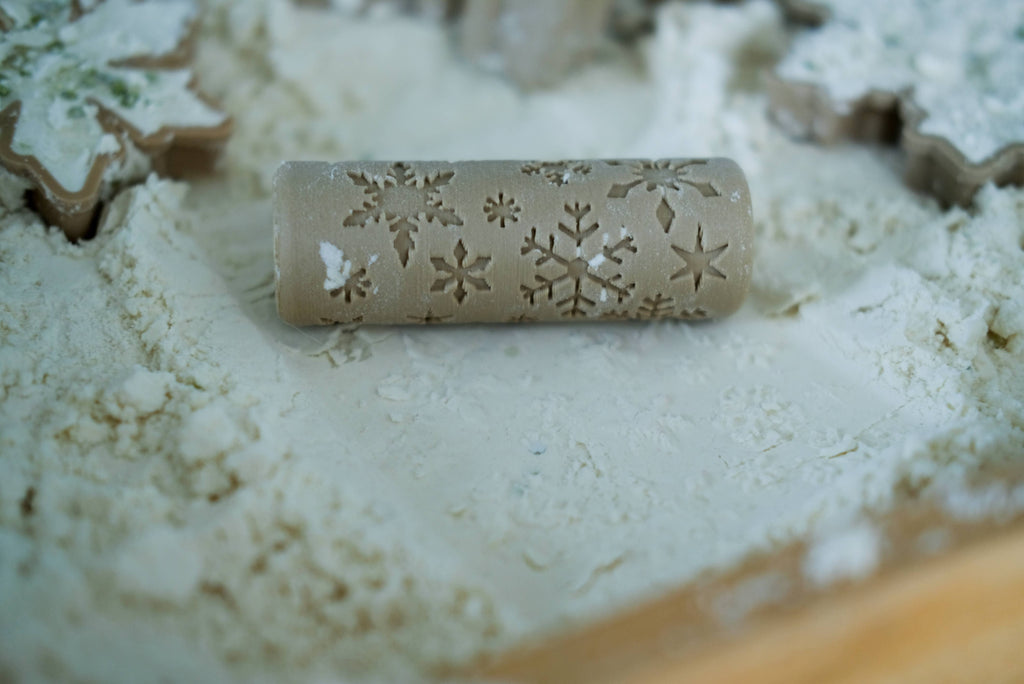 Kinfolk Pantry - Snowflake Roller - Eco Pattern Playdough Roller