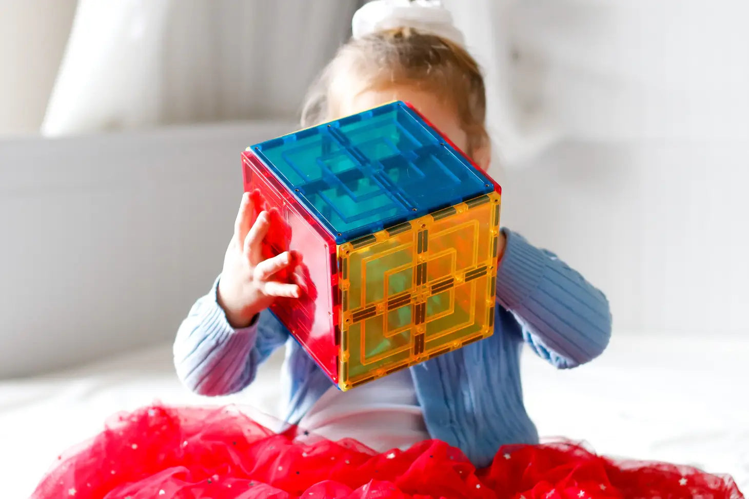 Learn & Grow Magnetic Tiles - Large Square Pack - 8 Piece
