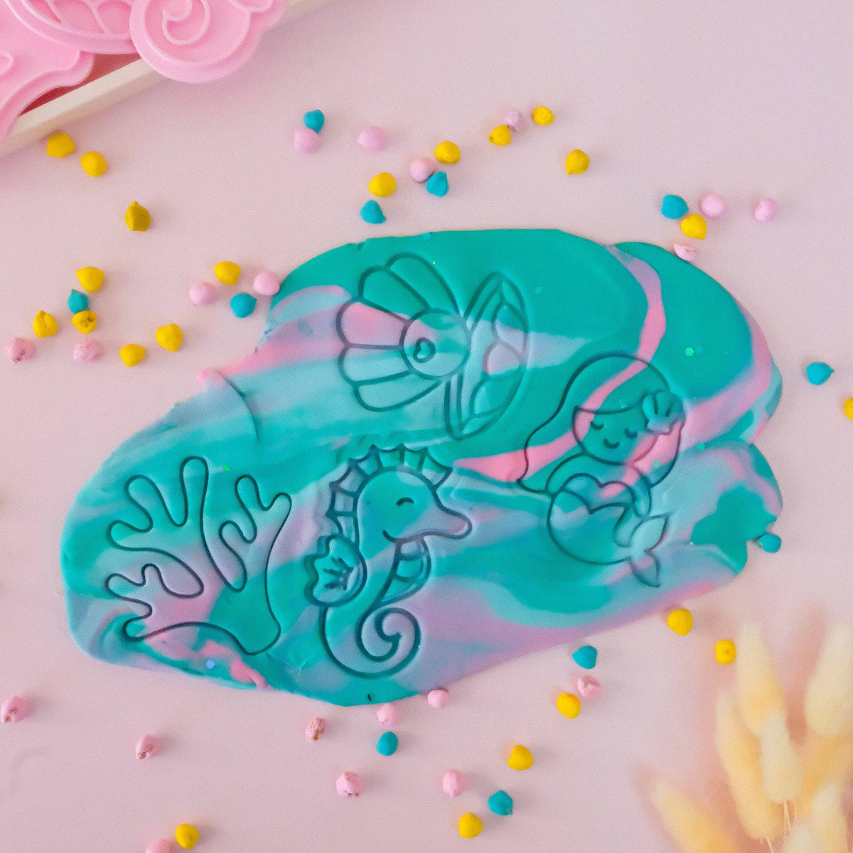 Play Sense - Eco Playdough Stamp | Mermaid Shell