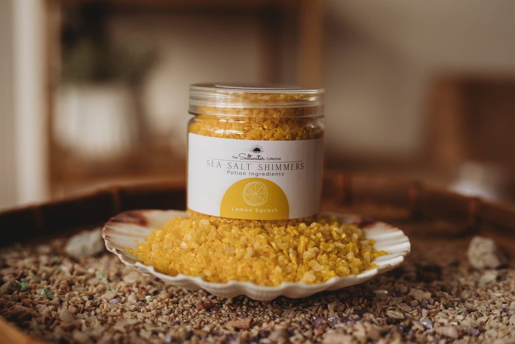The Saltwater Collective - Lemon Squash - Yellow Sea Salt Shimmers Small
