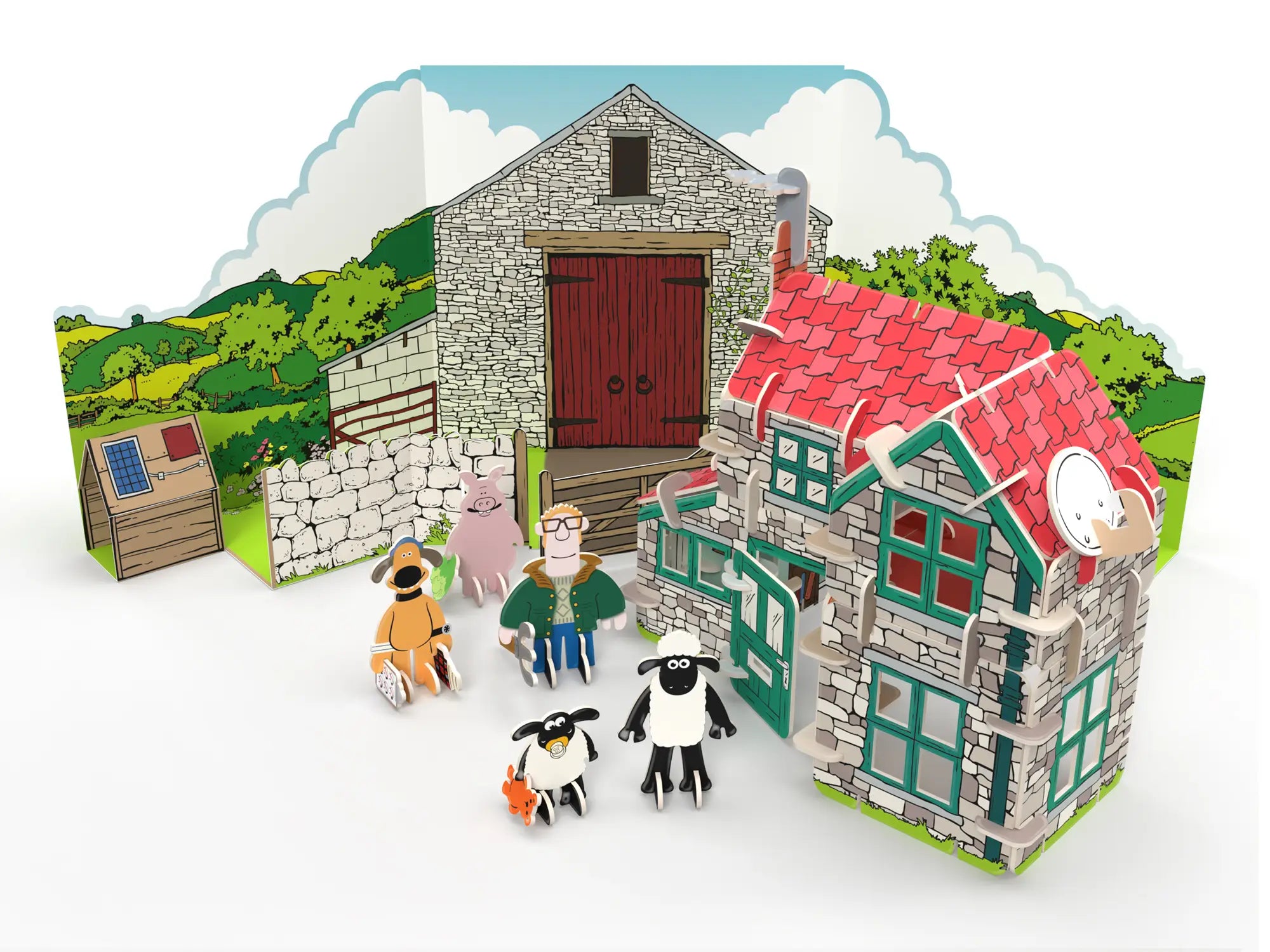 Play Press Toys Shaun the Sheep pop out playset