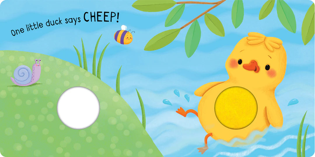 Book | Squeaky Plush Board Book - Five Little Ducks