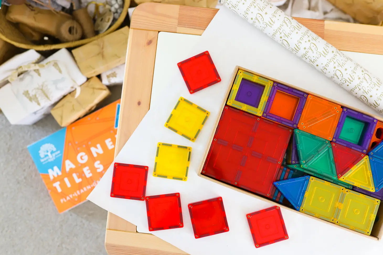 Learn & Grow Magnetic Tiles - 110 piece set