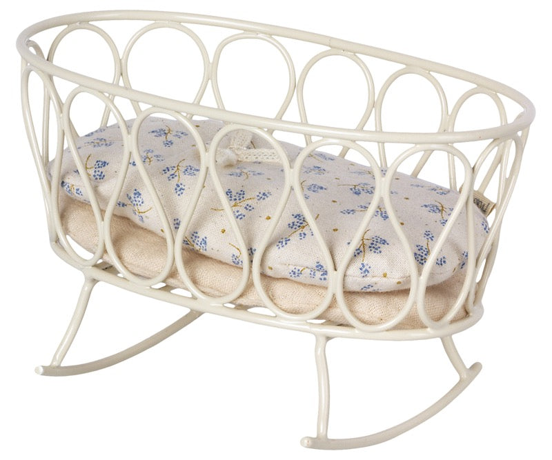 Maileg - Cradle with Sleeping Bag My Blue