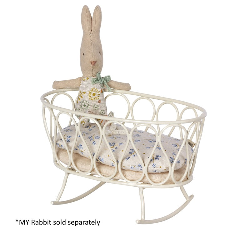 Maileg - Cradle with Sleeping Bag My Blue