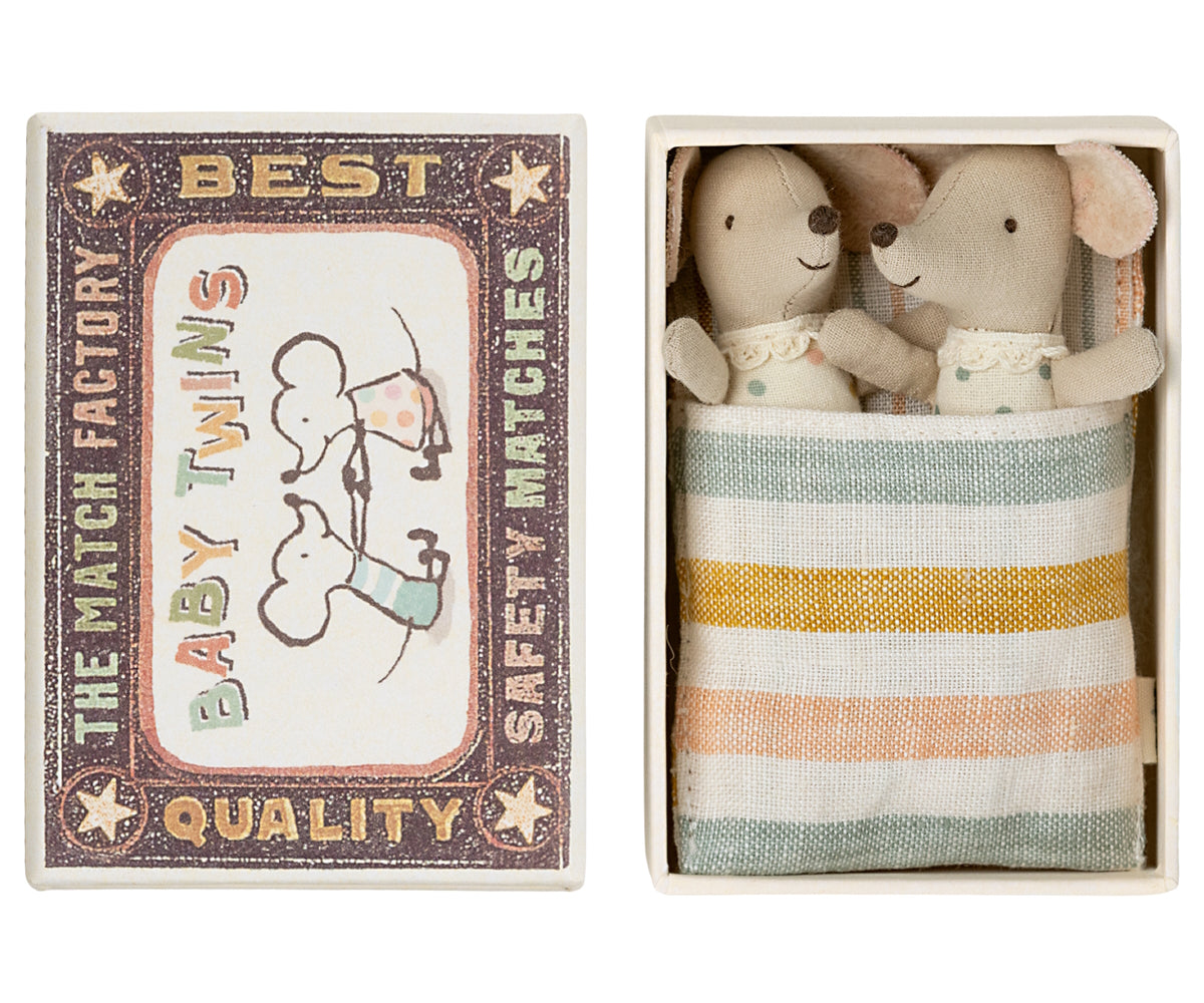Maileg - Mice Twins Baby in box 2023