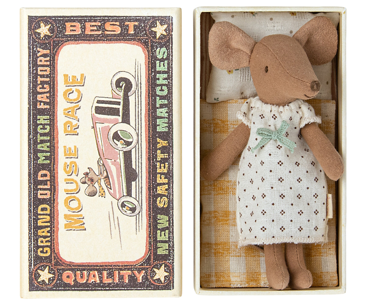 Maileg - Mouse Big Sister Brown in box