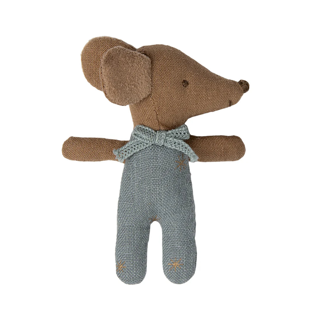 Maileg Sleepy Wakey Baby Mouse in box Blue 2024
