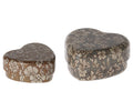 Maileg Metal Heart Box Set Blue-Ocher 2pack