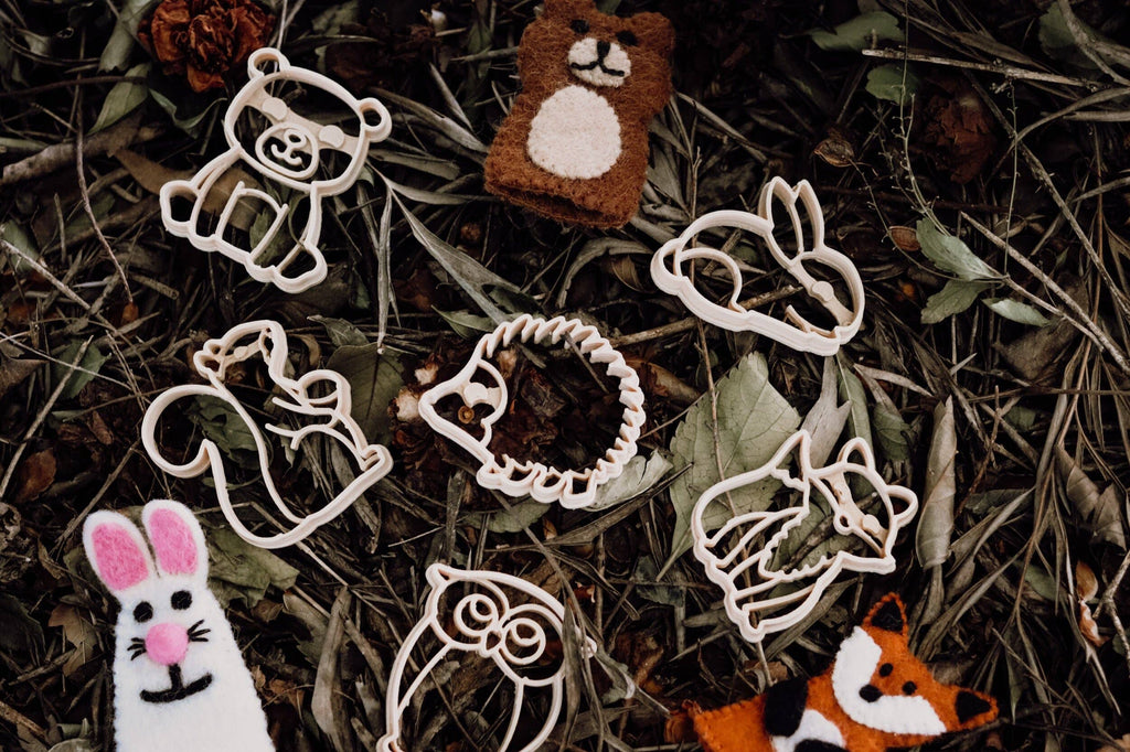 Kinfolk Pantry - Woodland Animals Cutter Set - Eco Playdough Tool