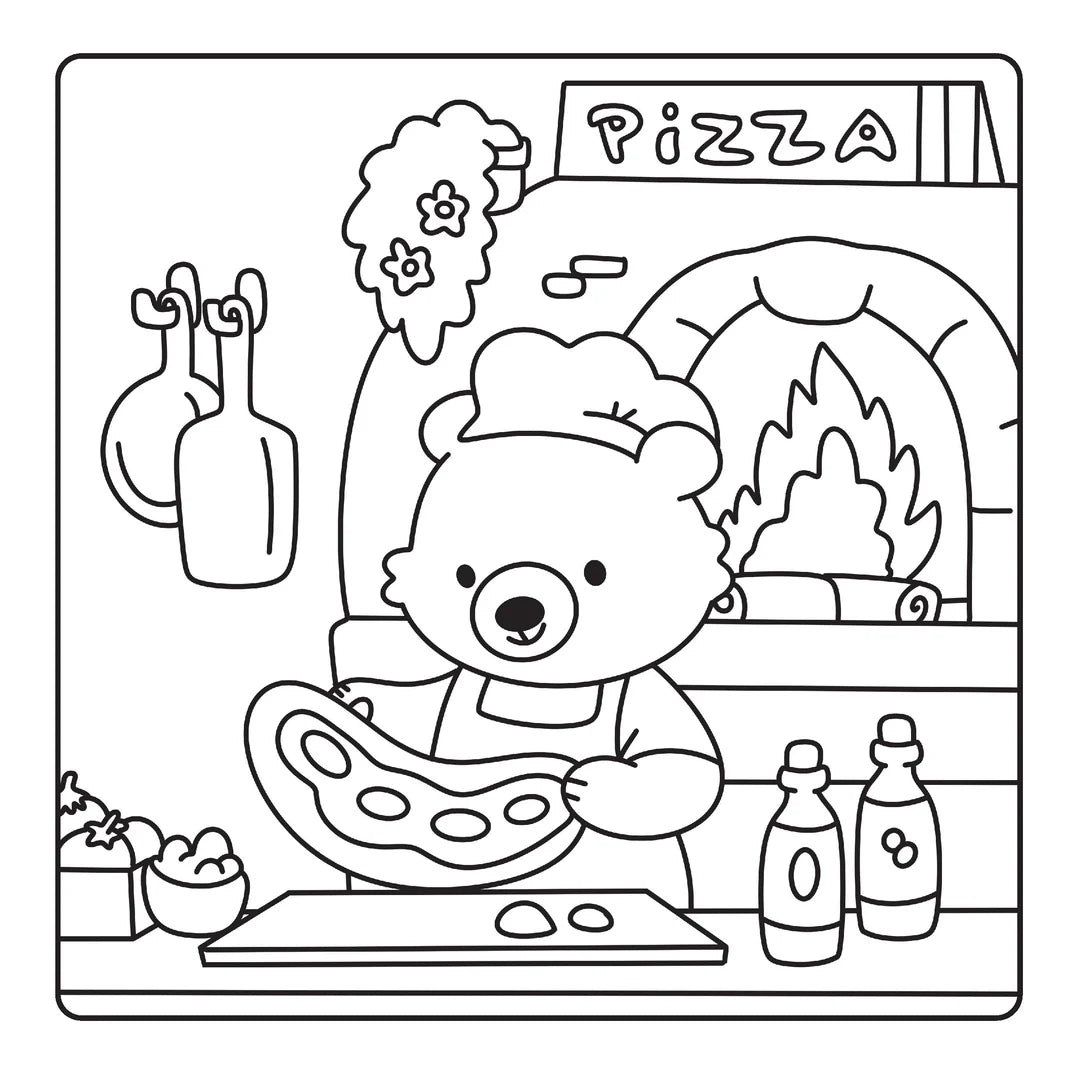 Book | Happy Days - Happy Cuties Cosy Colouring Kit