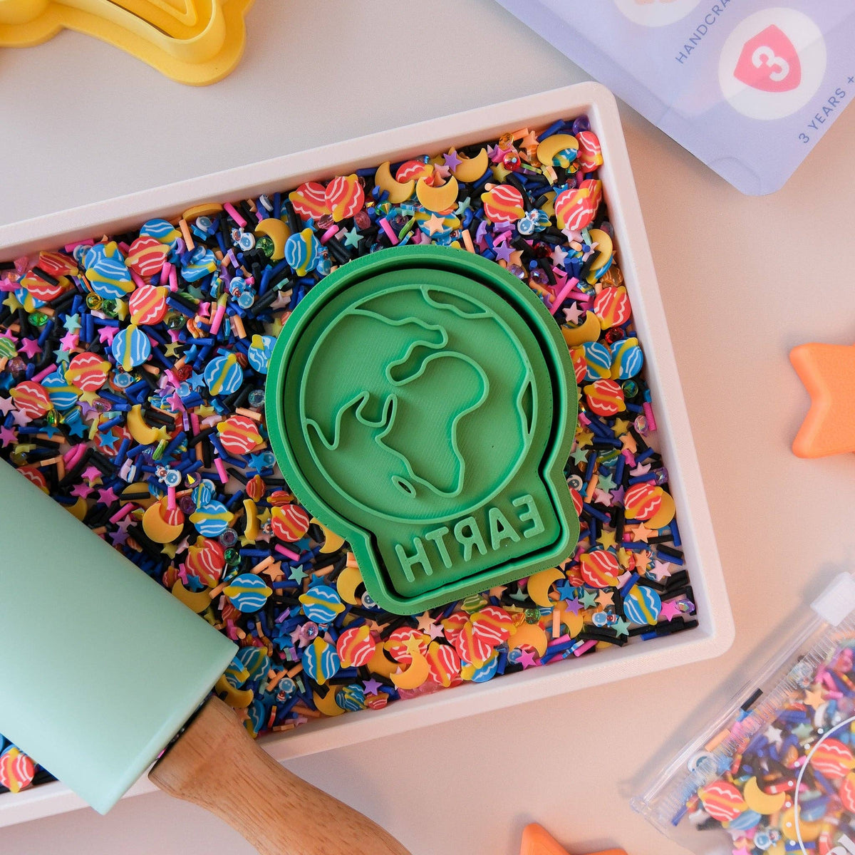Play Sense - Eco Playdough Stamp | Limited Edition | Earth
