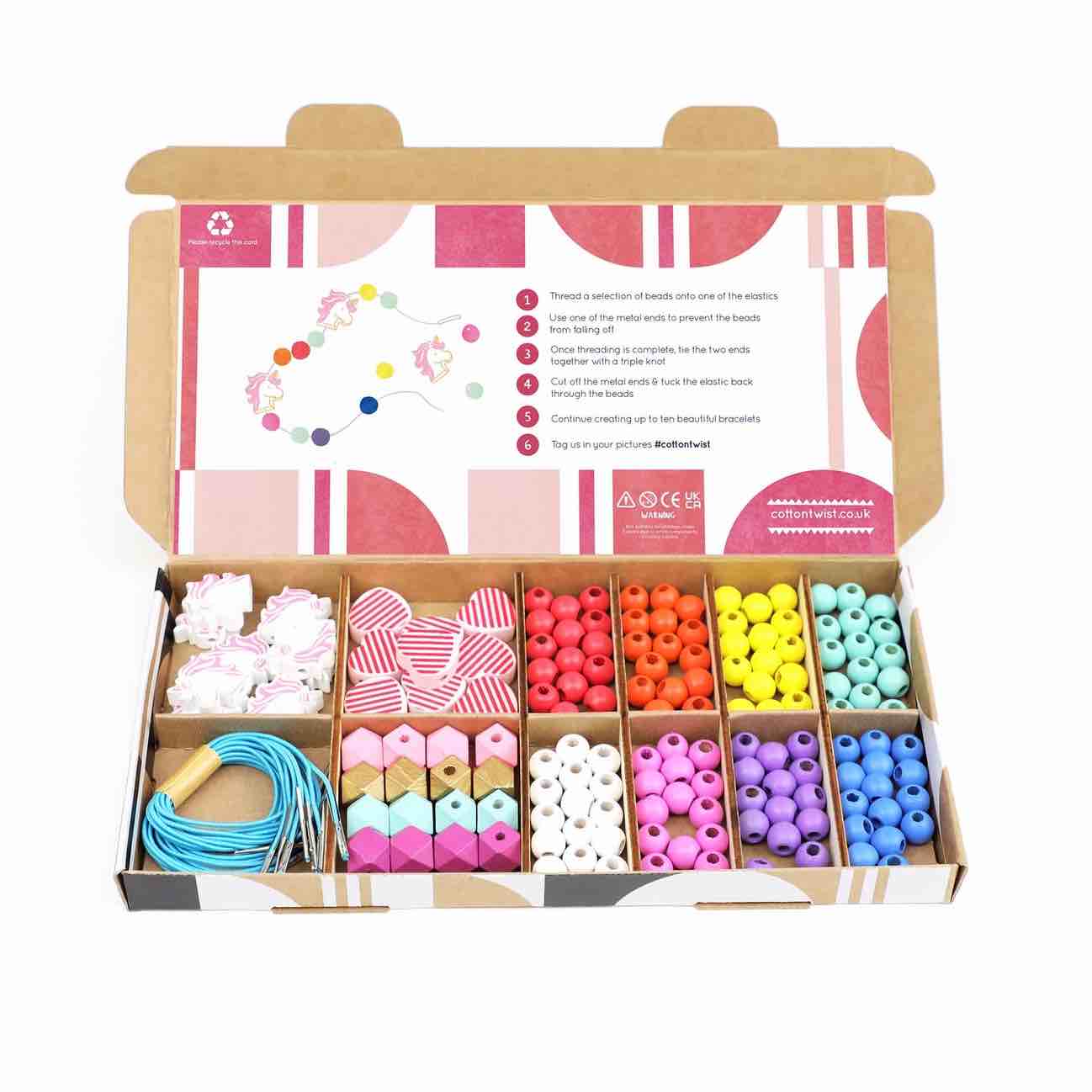 Cotton Twist - Unicorn & Heart Bracelet Making Kit