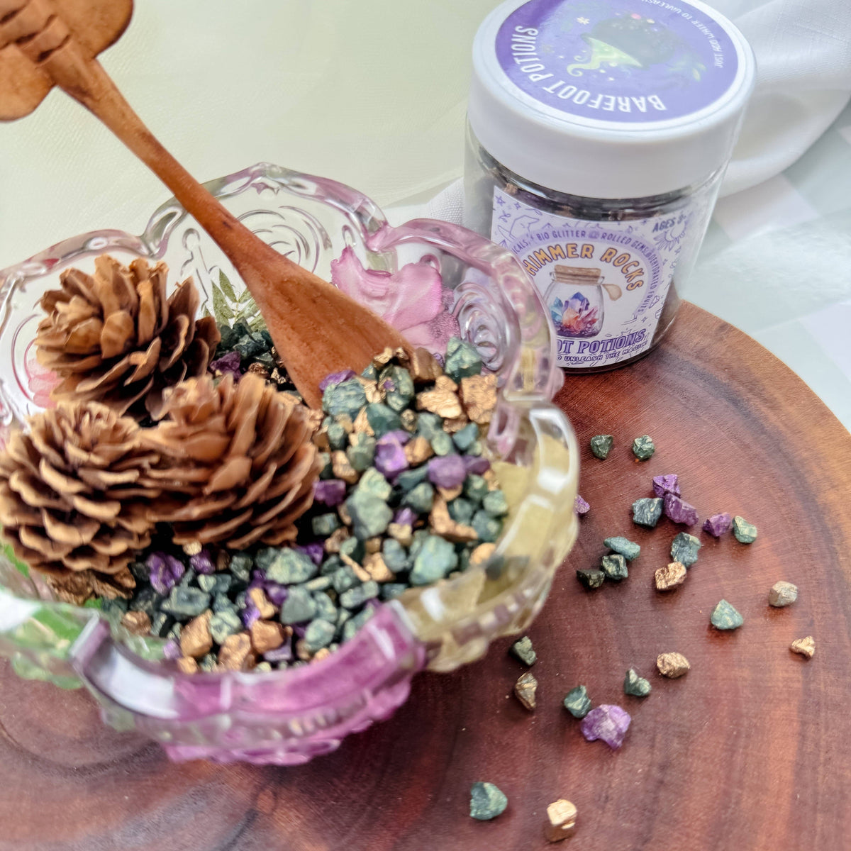 Barefoot Potions Shimmer Rocks - Pixie Forest