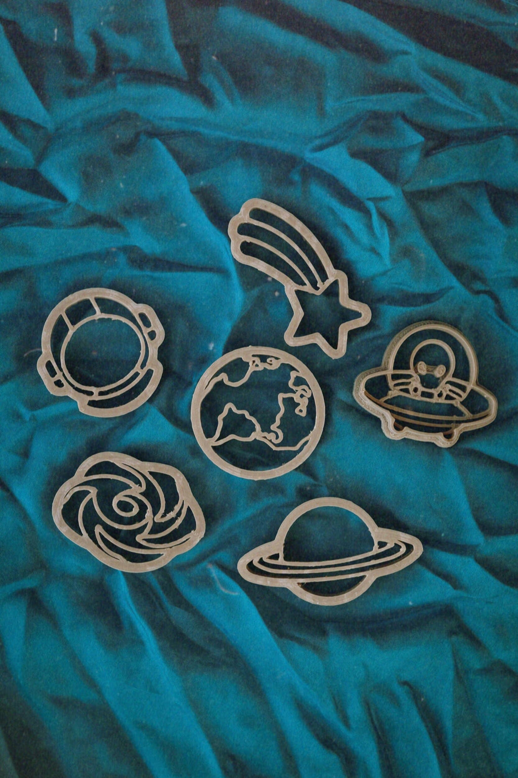 Kinfolk Pantry - Outer Space Cutter Set - Eco Playdough Tool
