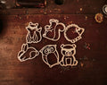 Kinfolk Pantry - Woodland Animals Cutter Set - Eco Playdough Tool