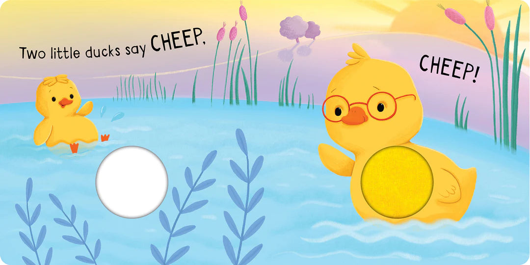 Book | Squeaky Plush Board Book - Five Little Ducks