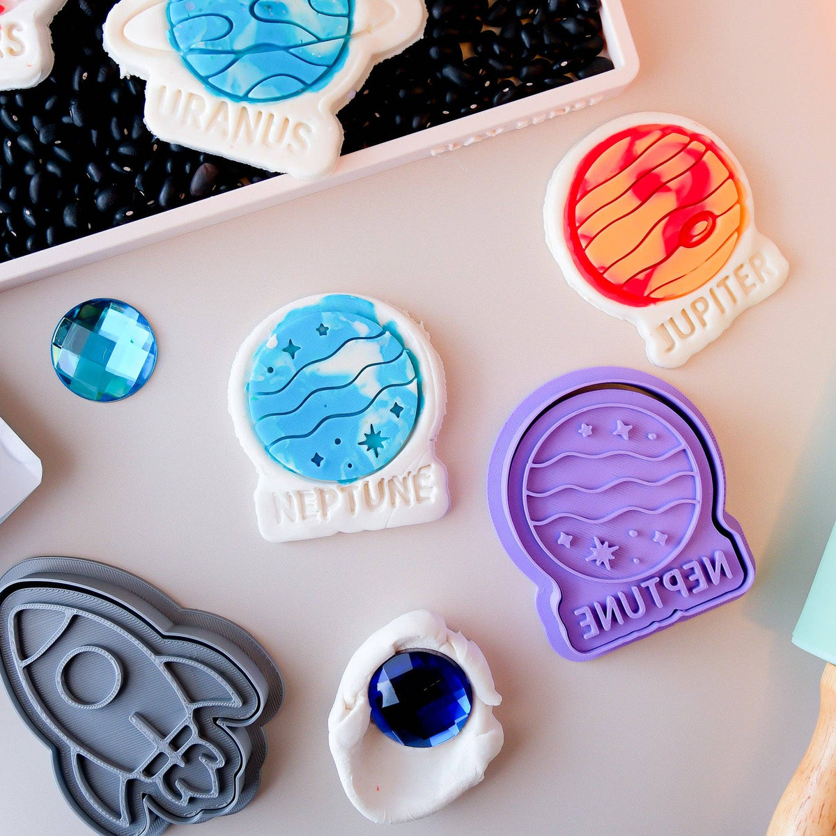 Play Sense - Eco Playdough Stamp | Limited Edition | Neptune