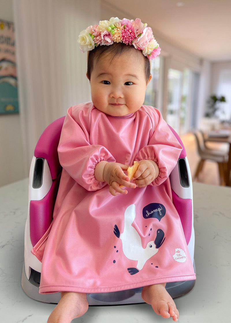 Little Chomps - Messy Mealtime (Starter) Smock: 0-8+mths