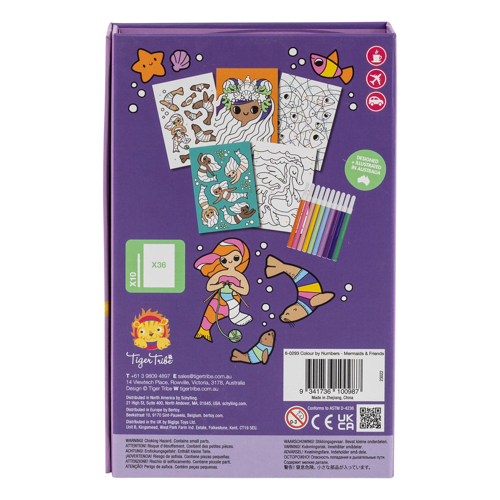 Tiger Tribe - Colour by Numbers - Mermaids and Friends