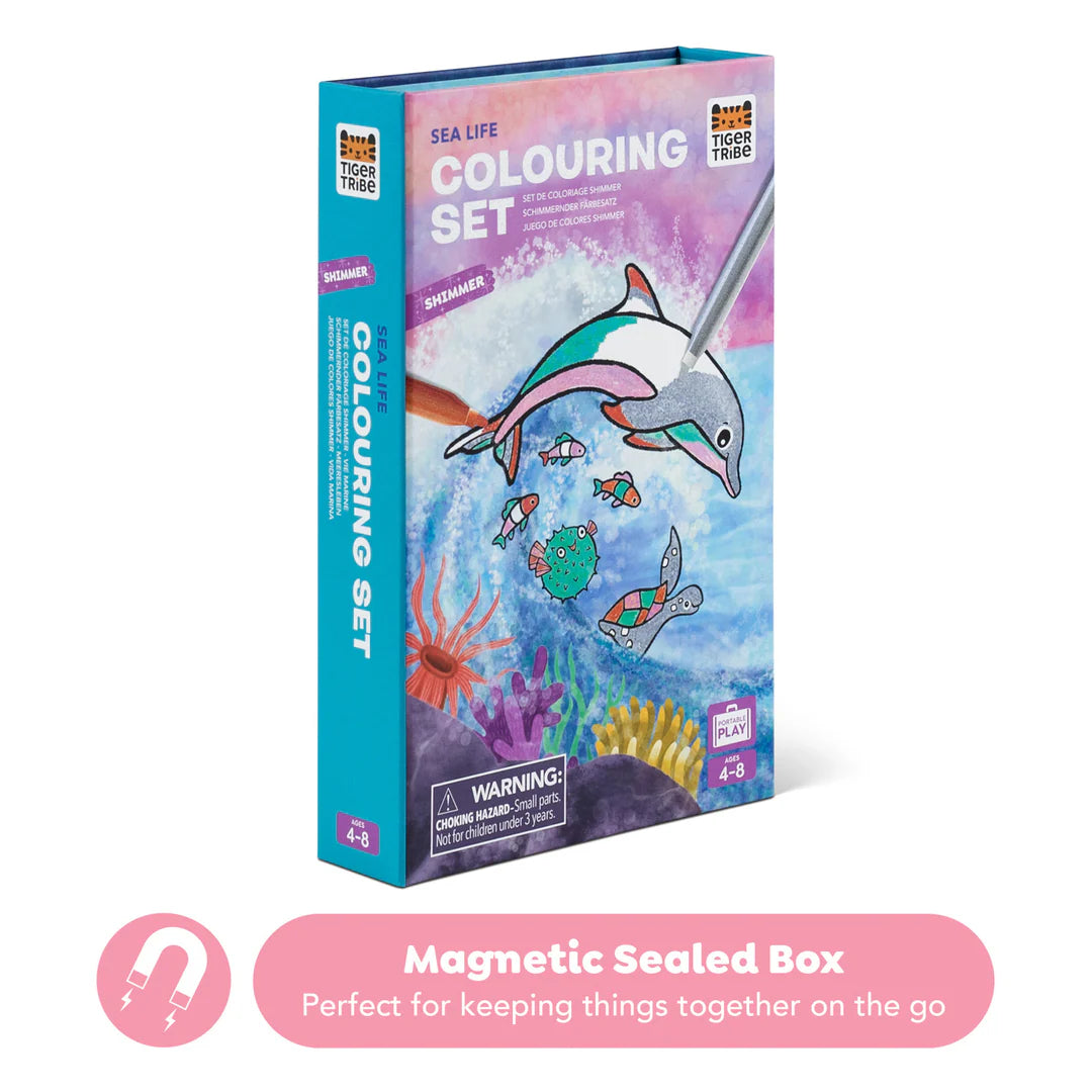 Tiger Tribe - Shimmer Colouring Set - Sea Life