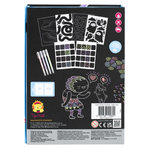 Tiger Tribe - Mindful Doodling - Night Lines