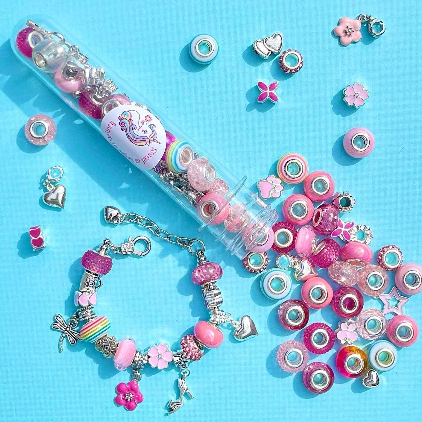 Sweet as Sugar Jewellery Making Kit Charm Bracelet Set