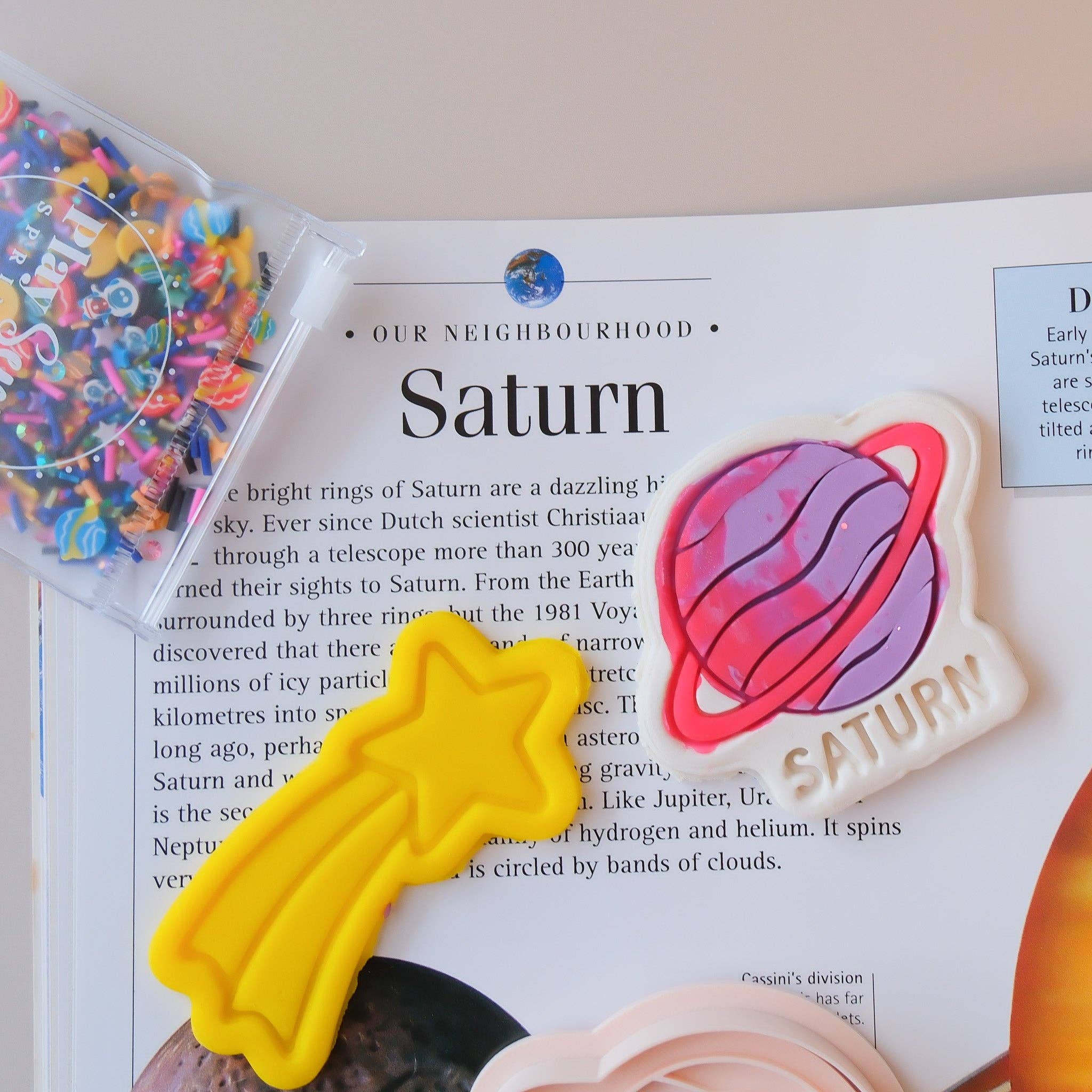 Play Sense - Eco Playdough Stamp | Limited Edition | Saturn