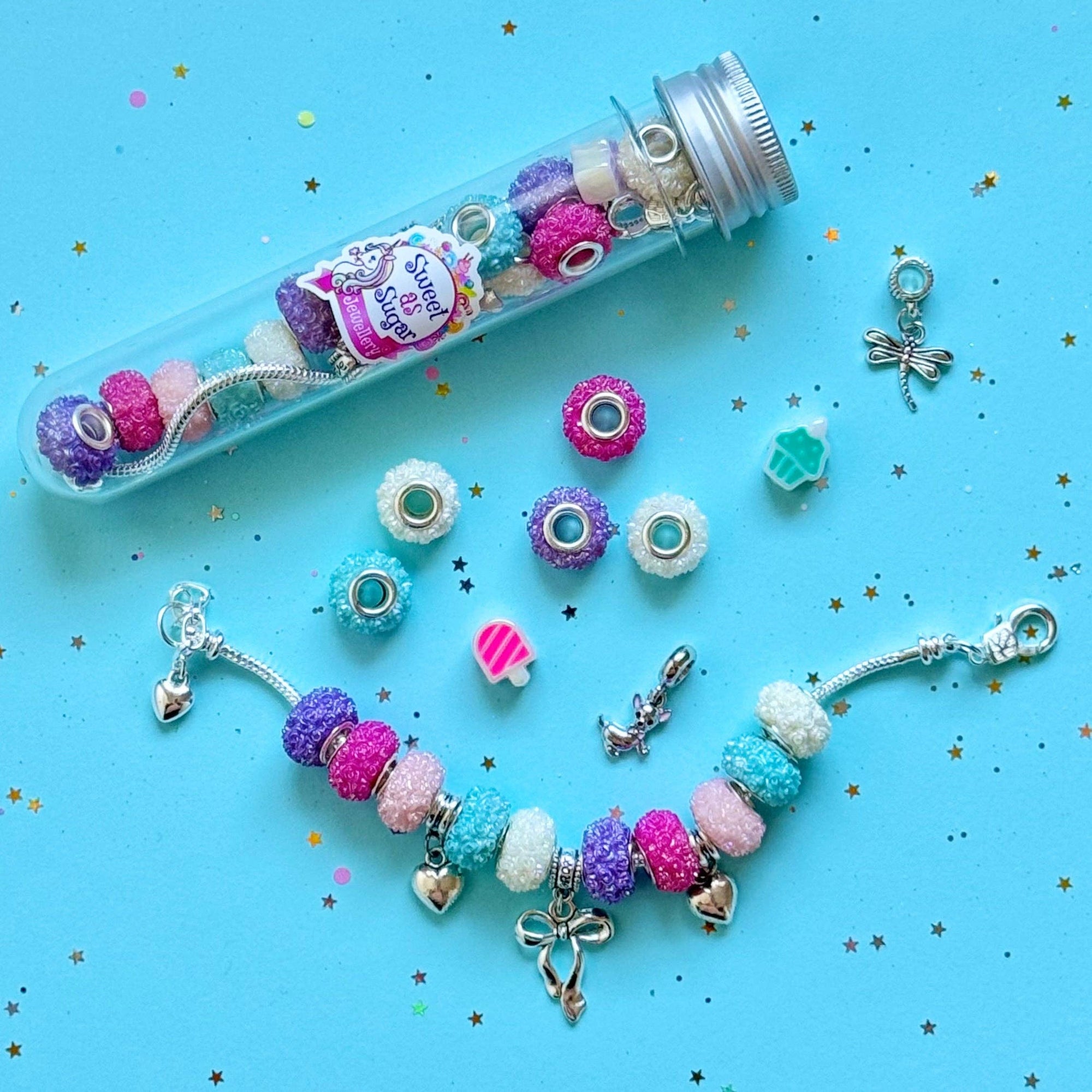 Sweet as Sugar Jewellery Making Kit Charm Bracelet Set