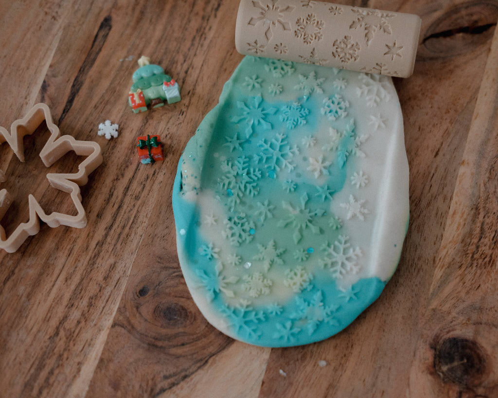 Kinfolk Pantry - Snowflake Roller - Eco Pattern Playdough Roller