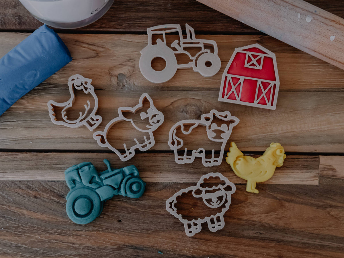 Kinfolk Pantry - Farm Cutter Set - Eco Playdough Tool