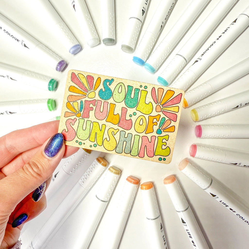 Life of Colour - Art Markers - 24 Alcohol Based, Dual Tip Markers - Pastel Colours