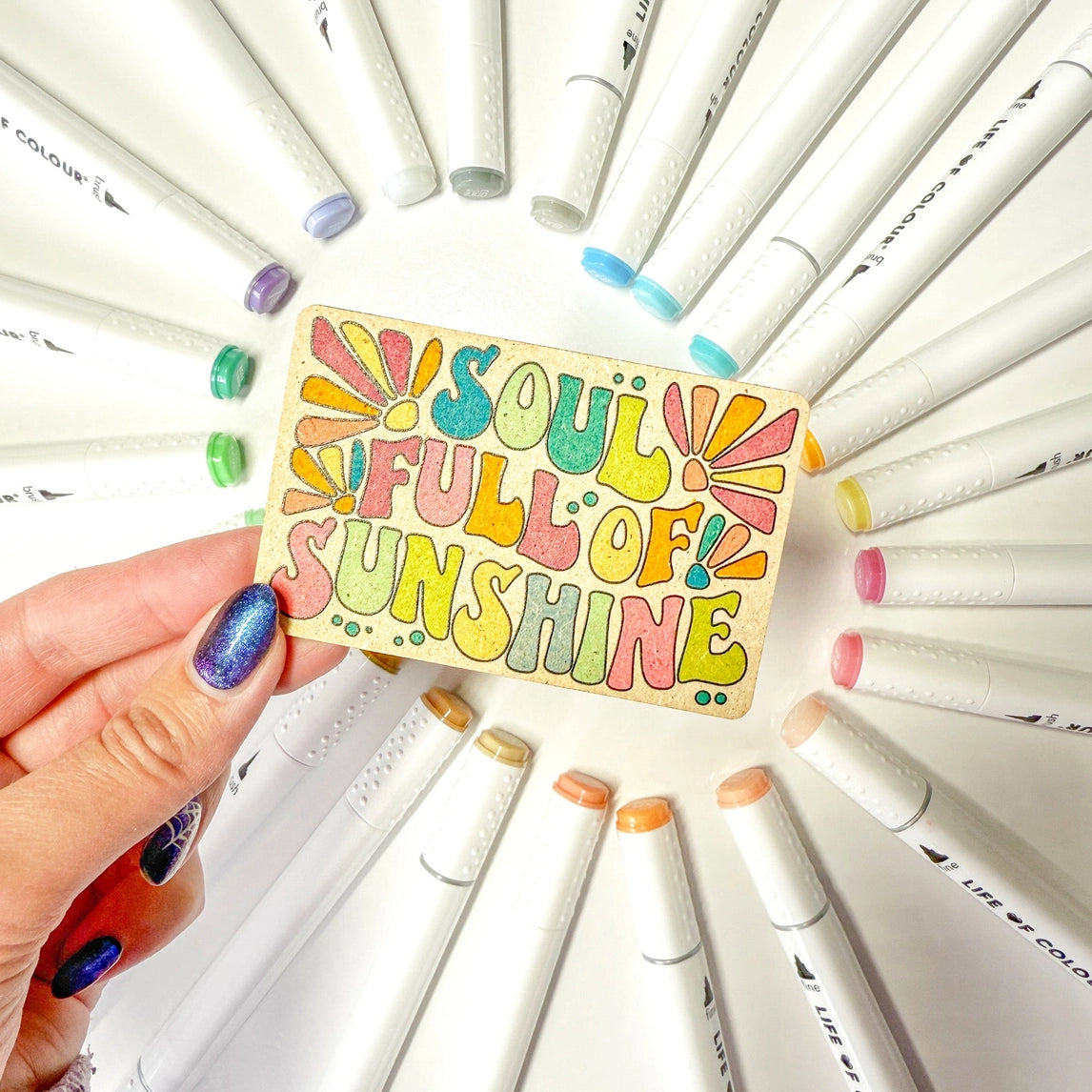 Life of Colour - Art Markers - 24 Alcohol Based, Dual Tip Markers - Pastel Colours