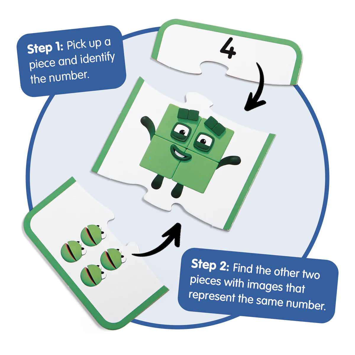 Hand2Mind - Numberblocks Counting Puzzle Set