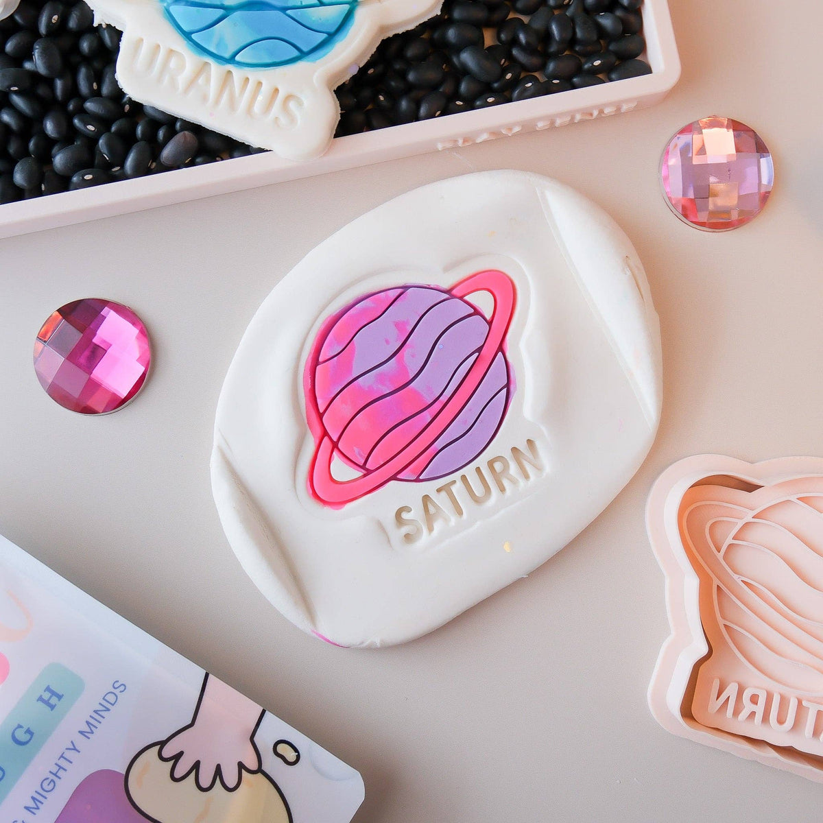 Play Sense - Eco Playdough Stamp | Limited Edition | Saturn