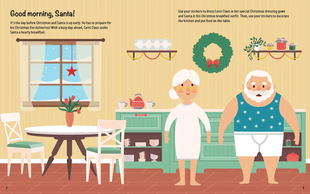 Book | Sticker Dress-Up - Santa & Friends
