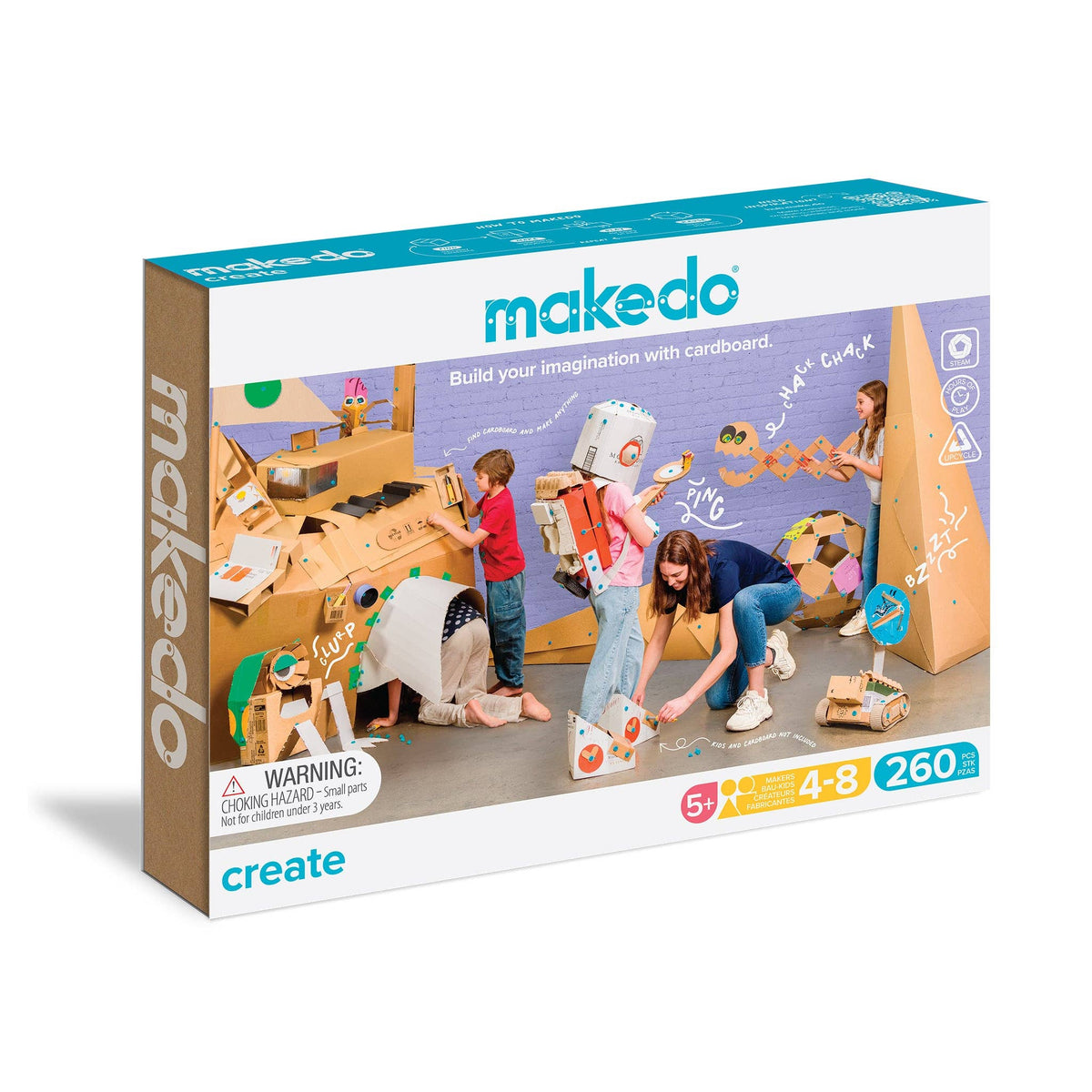 Create Kit | Makedo Cardboard Construction for 4-8 Makers