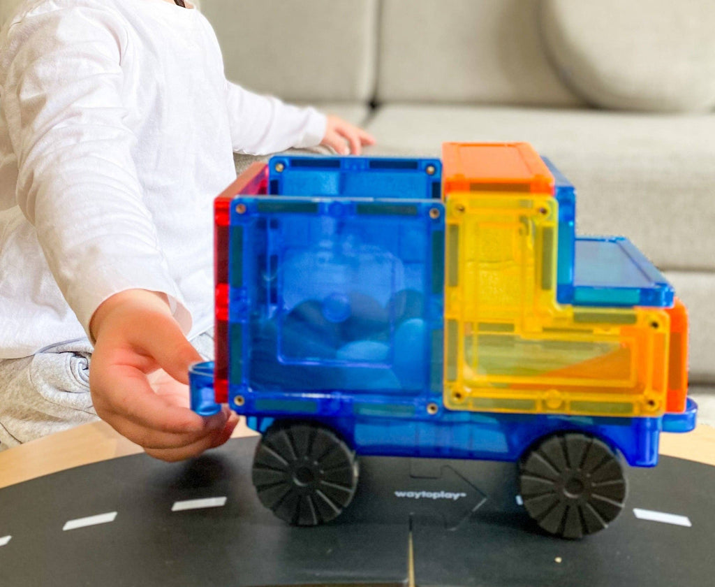 Learn & Grow Magnetic Tiles - Car Base Pack (2 Piece)