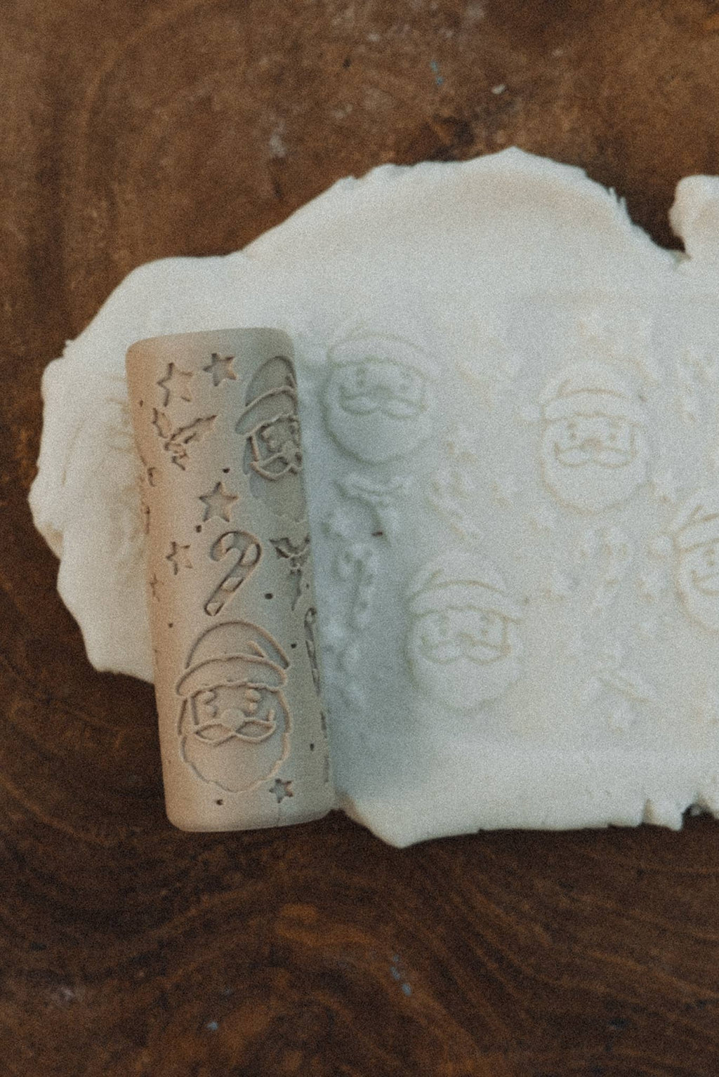 Kinfolk Pantry - Santa Christmas Roller - Pattern Playdough Roller