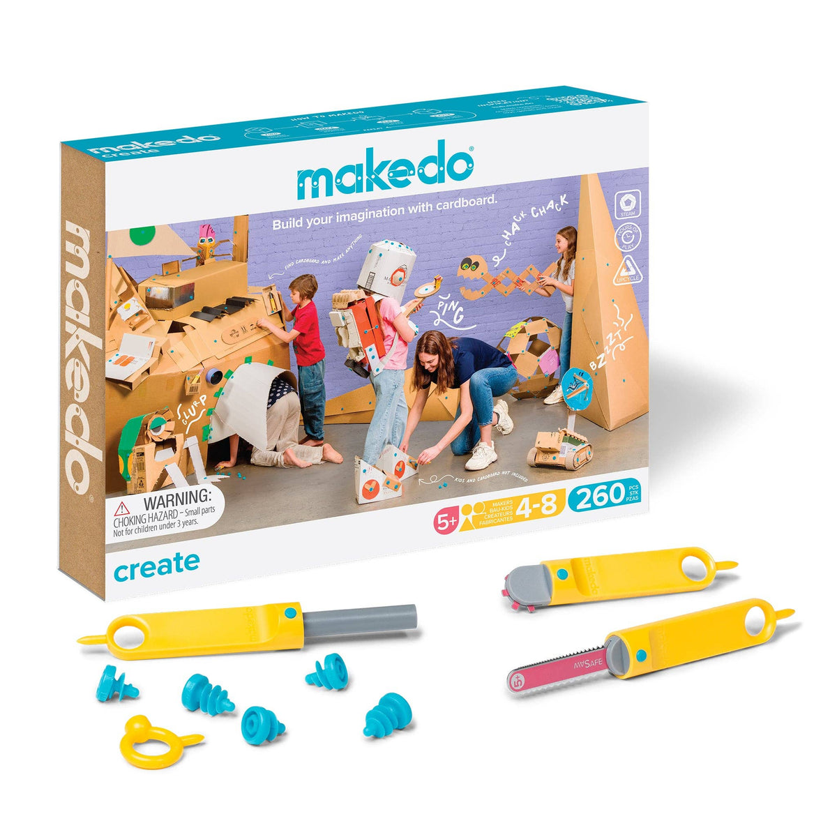 Create Kit | Makedo Cardboard Construction for 4-8 Makers