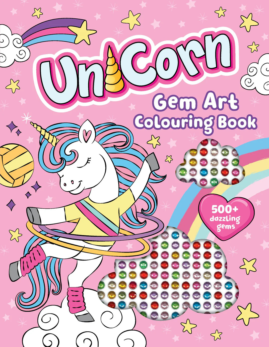 Book | Gem Art Colouring Book - Unicorn