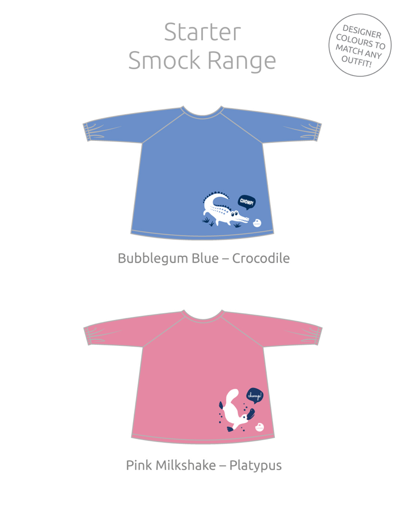 Little Chomps - Messy Mealtime (Starter) Smock: 0-8+mths