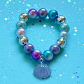 Sweet as Sugar Jewellery Beaded Bracelet Matching Seashell Necklace
