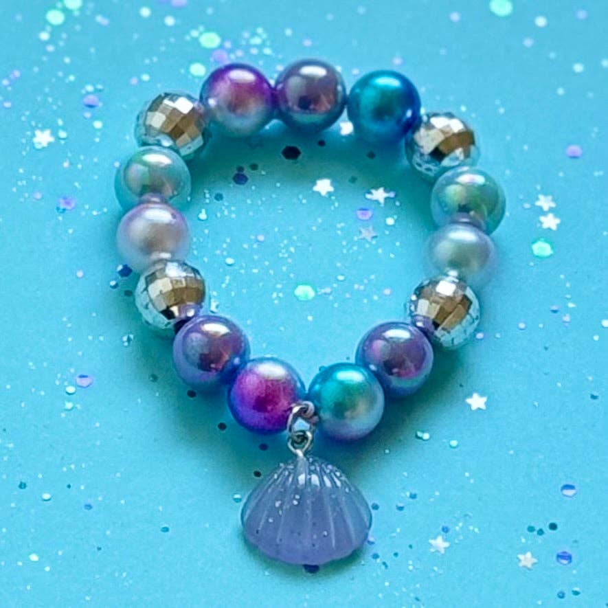 Sweet as Sugar Jewellery Beaded Bracelet Matching Seashell Necklace