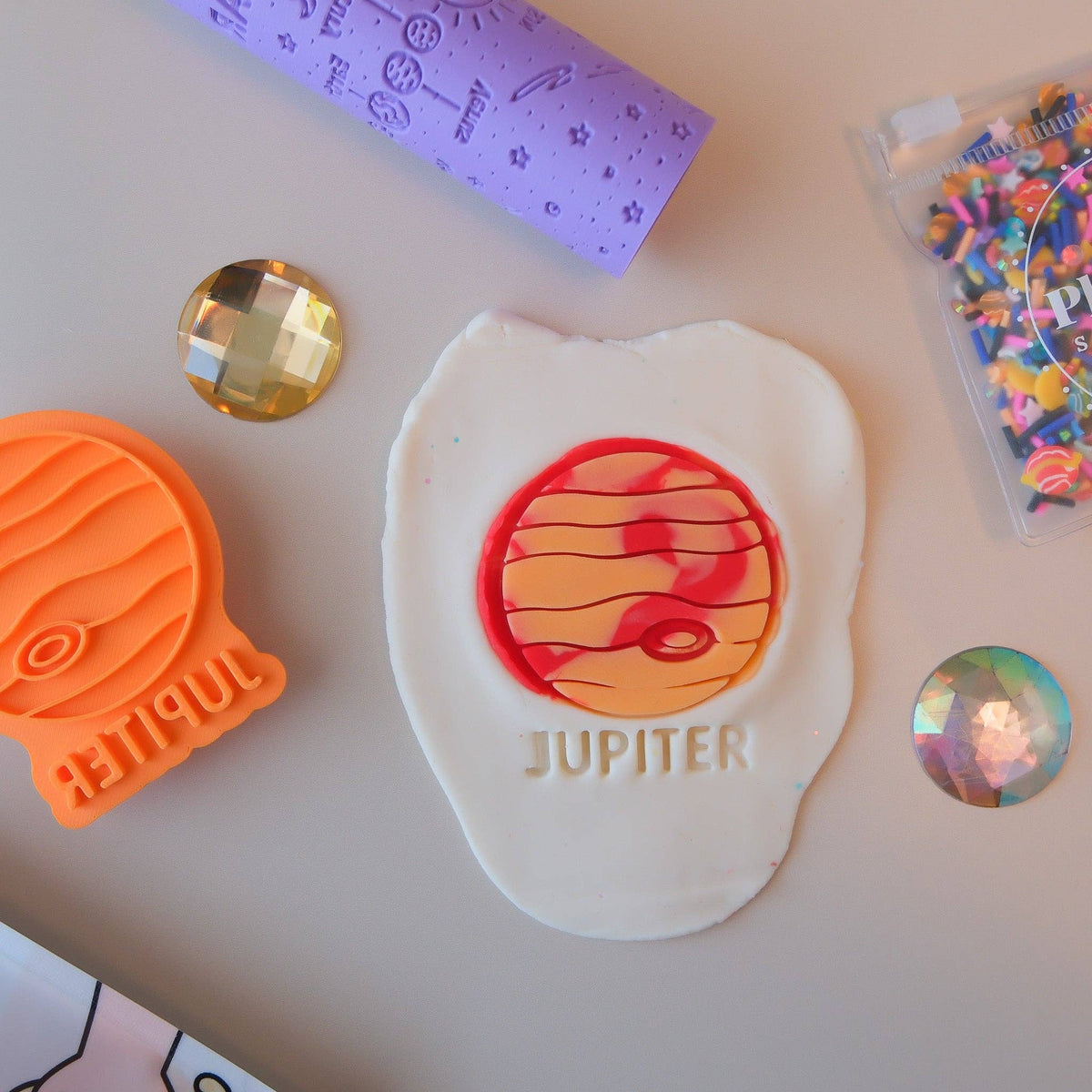 Play Sense - Eco Playdough Stamp | Limited Edition | Jupiter