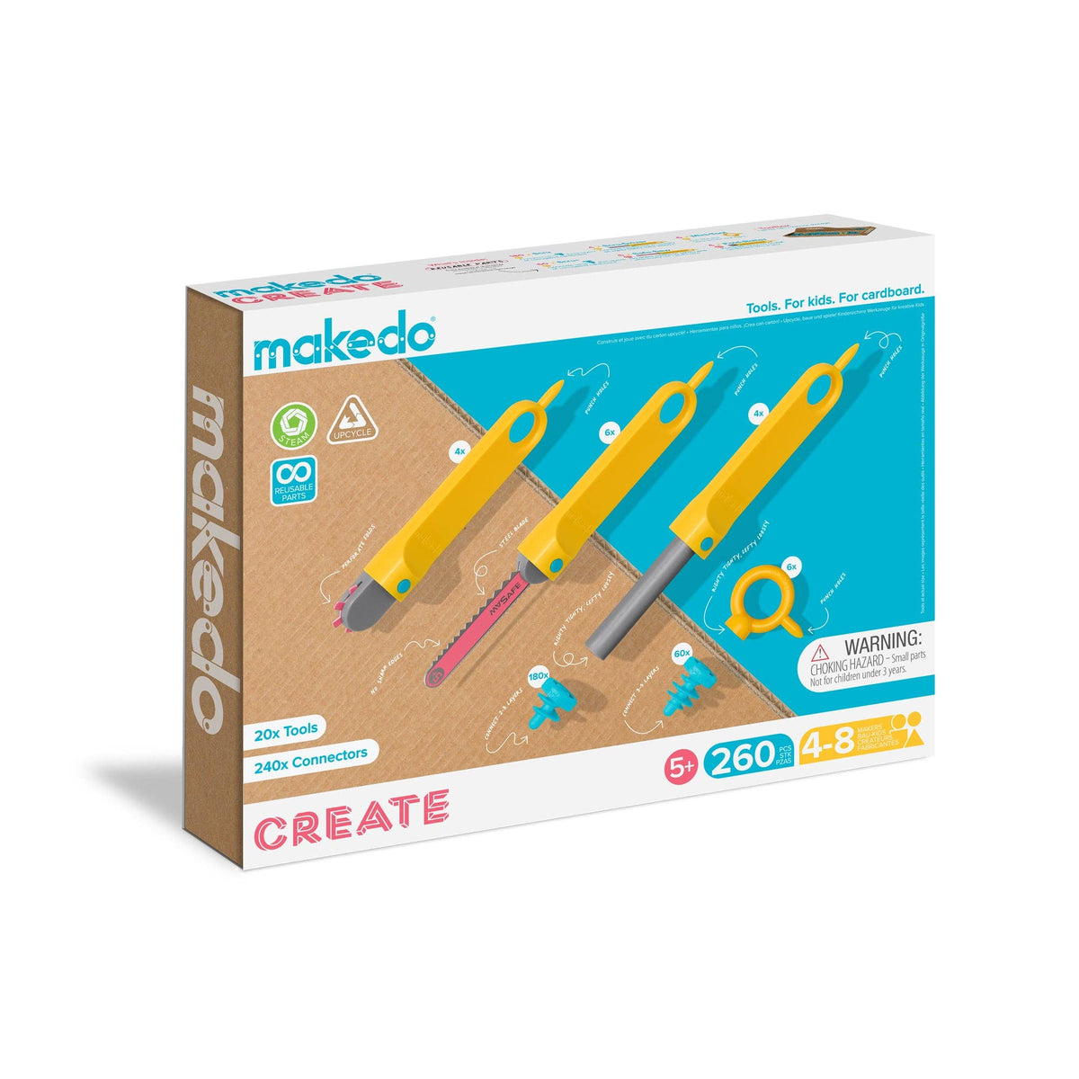 Create Kit | Makedo Cardboard Construction for 4-8 Makers