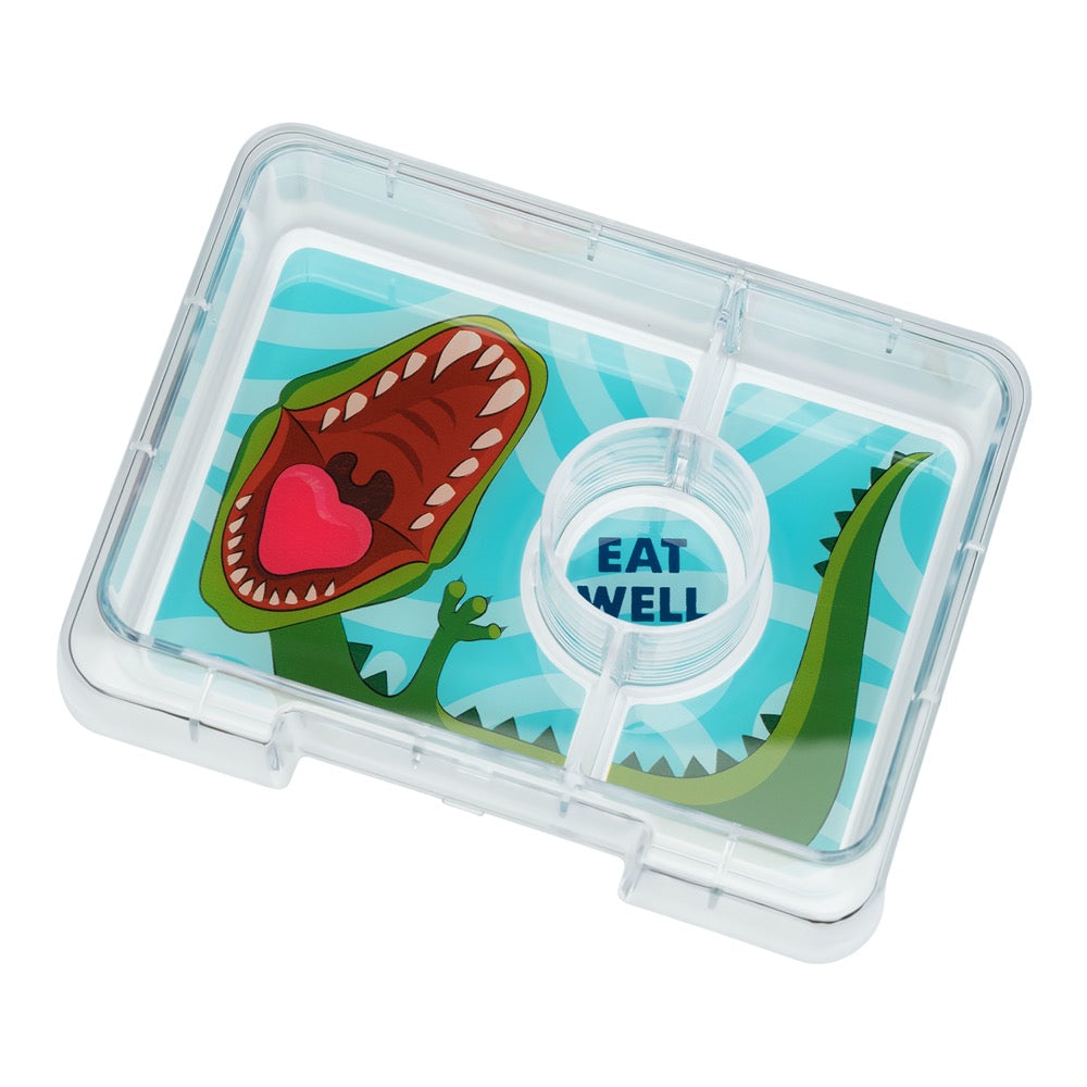 Yumbox Snack Box 3 Compartment - Jurassic Green Dinosaur